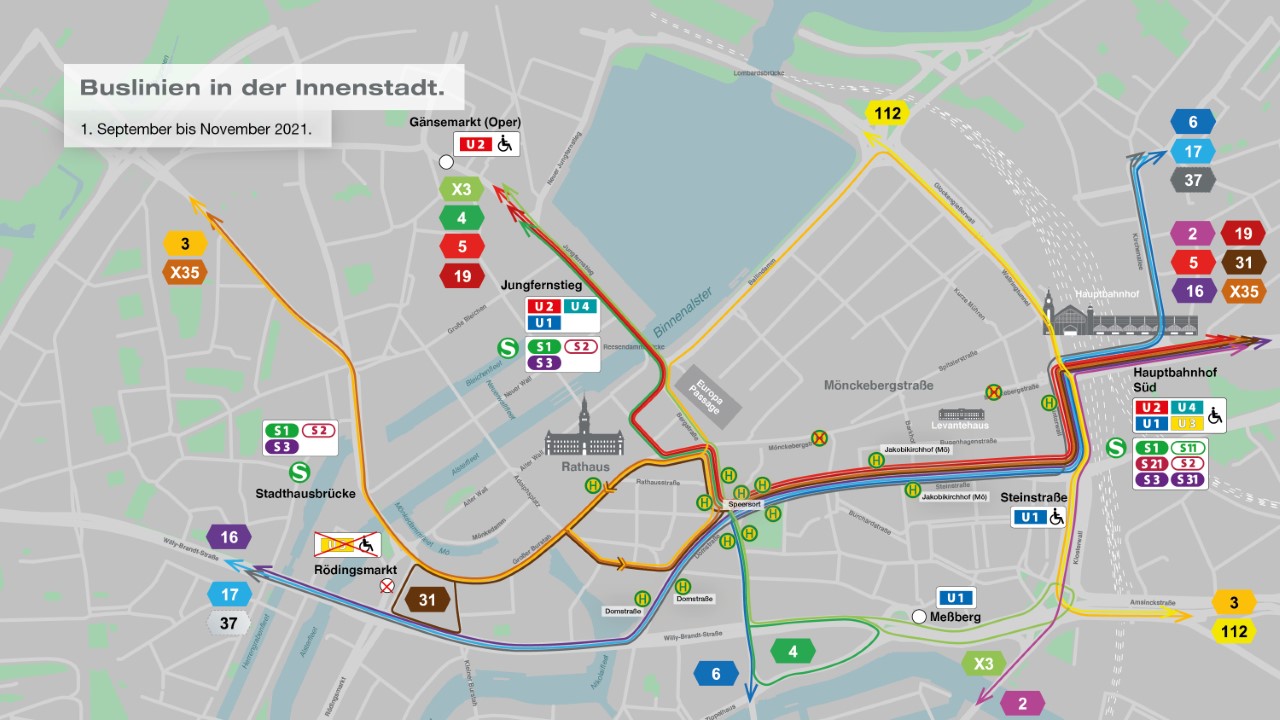 U3 Innenstadt_Linienführung Sep Nov